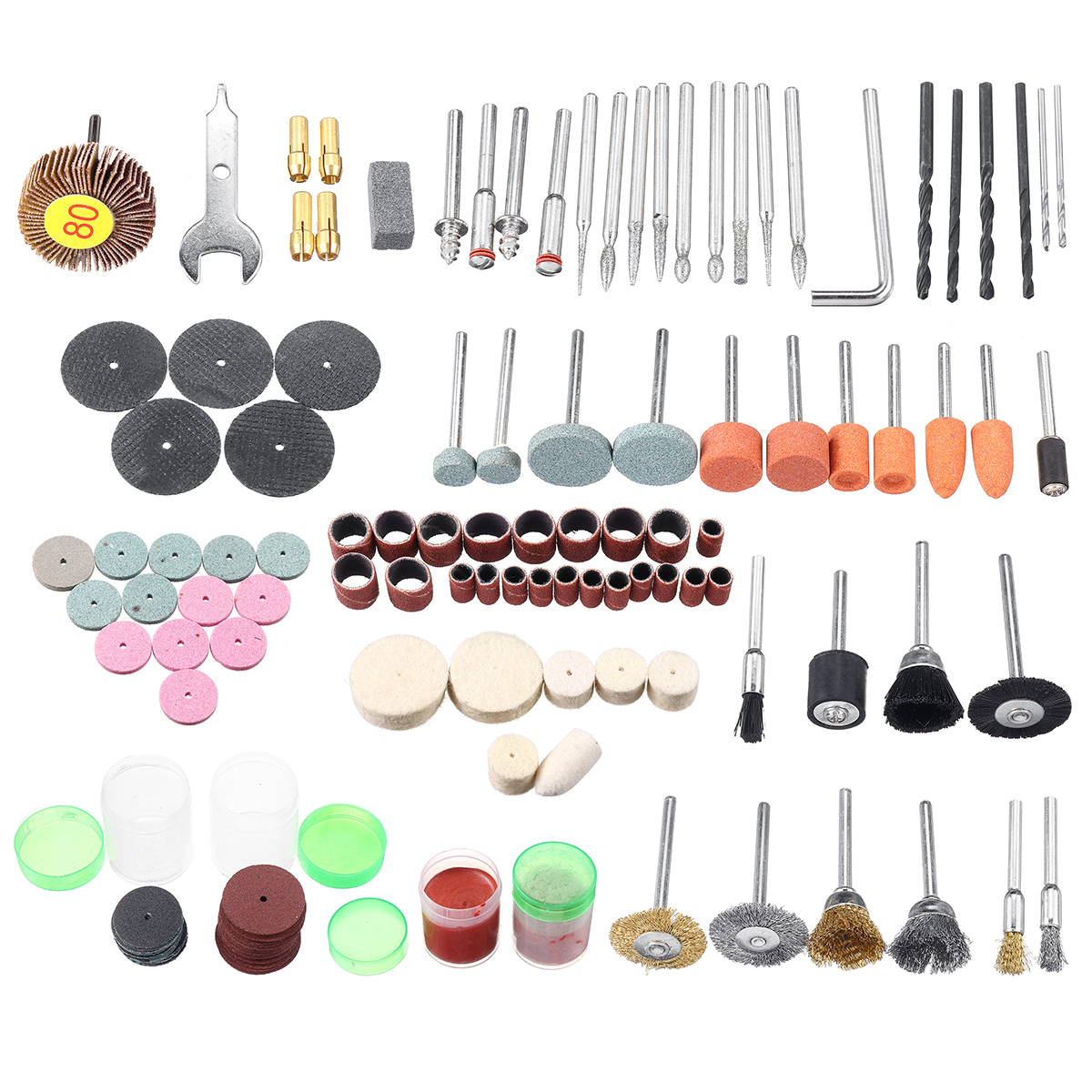 

147Pcs Mini Grinder Polishing Wheel Rotary Tools Accessories Kit for Polishing Grinding Sanding
