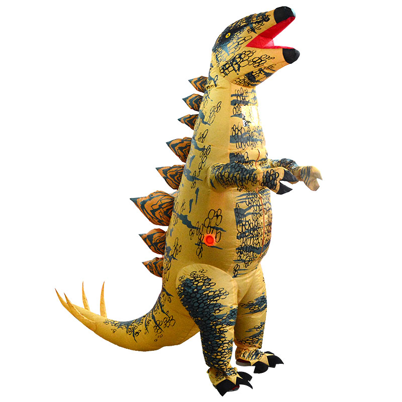 

Up to 2m Adult Yellow Stegosaurus Doll Inflatable Toys Suit With Blower Holiday Party Costume Outfit Decoration Toys