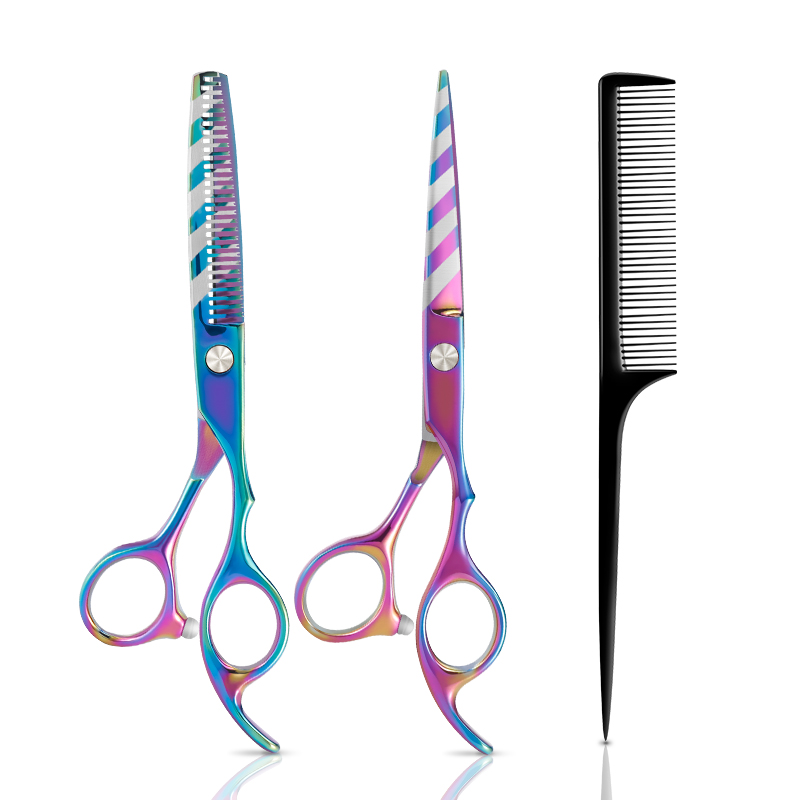 

Y.F.M® Professional Hairdressing Thinning Plat Cutting Hair Scissors Shears Set Comb