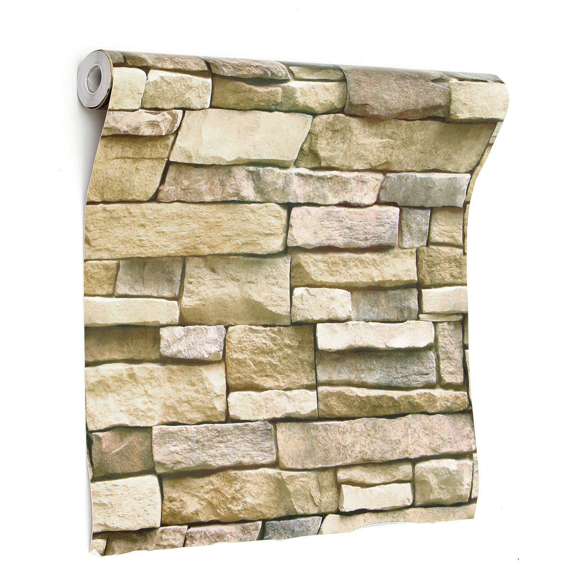 

3D Wall Paper Brick Stone Pattern Sticker Rolls Self-adhesive Backdrop DIY Room Decor