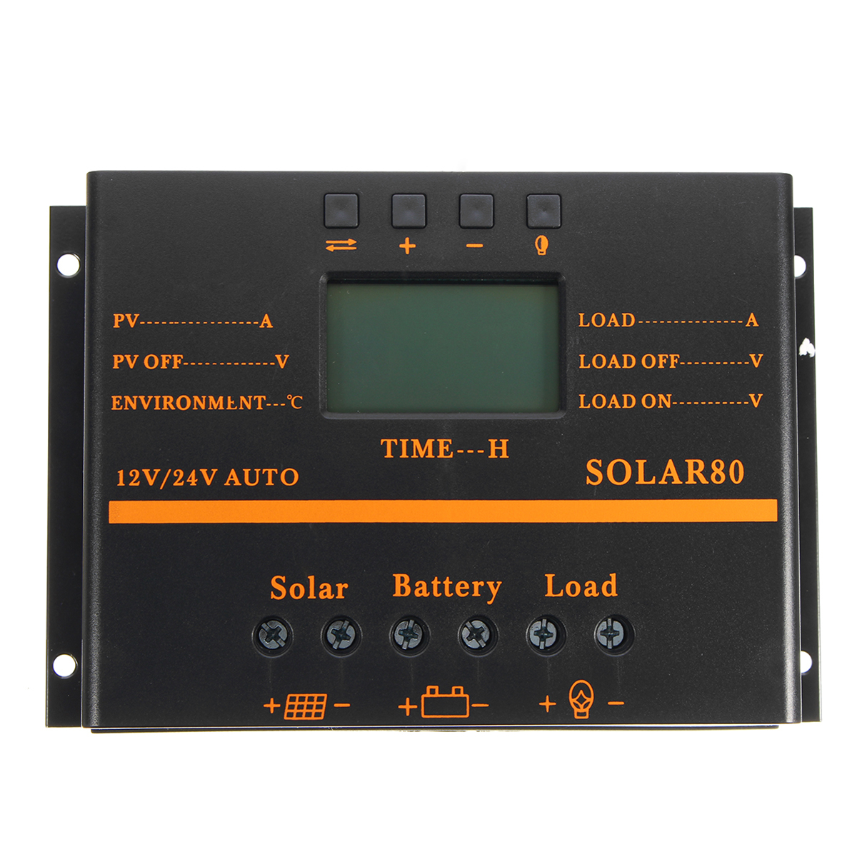 

12V/24V 40A/50A/60A/80A PWM Solar Controller LCD Function 5V DC Solar Panel Battery Charge Regulator