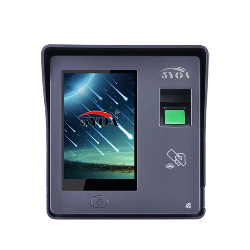 

5YOA BM11 Intelligent Fingerprint Password Card Recognition Time Attendance Machine RFID Door Lock Access Control System Employee Checking-in Recorder