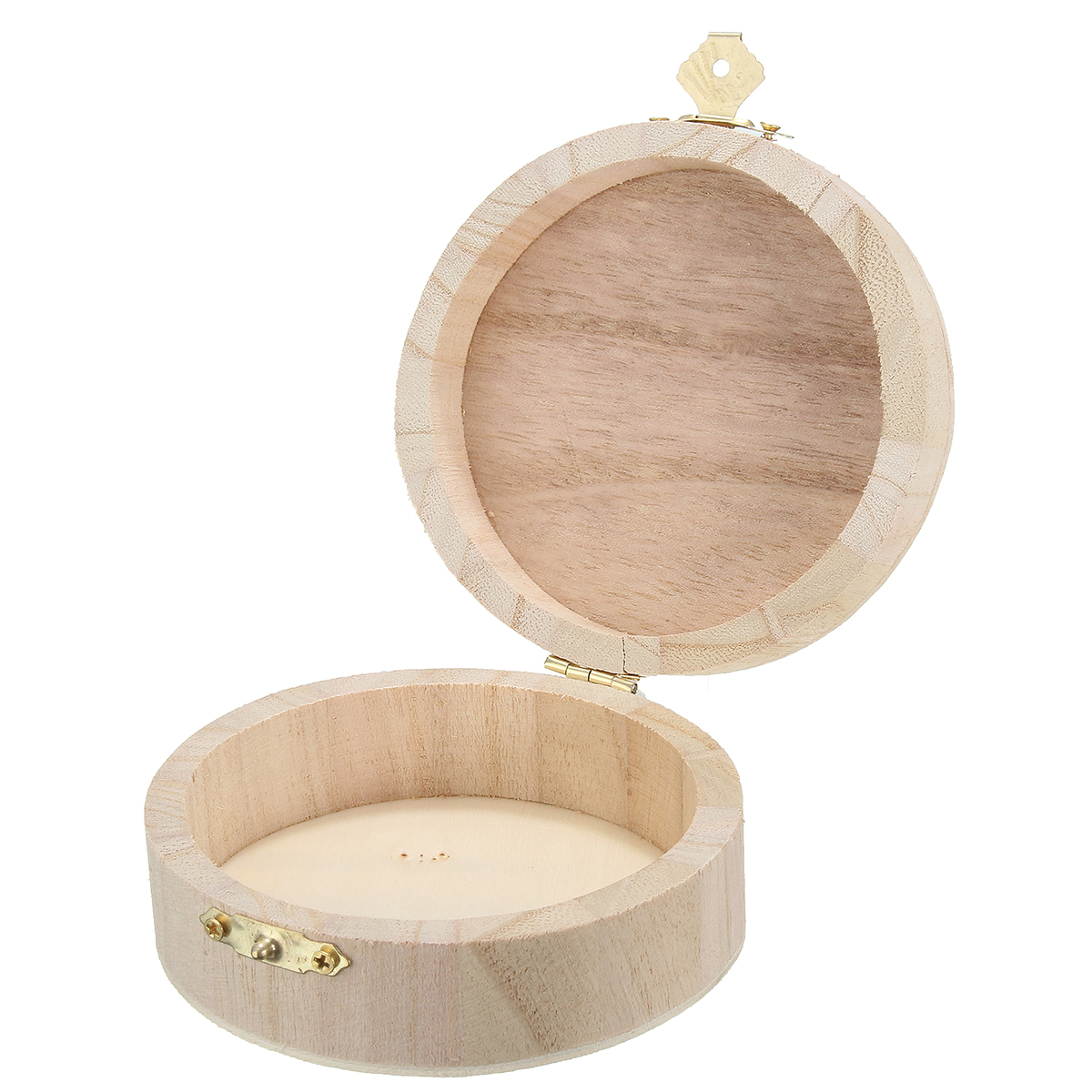 

Круглый деревянный Коробка Органайзер Хранение ремесло Чехол для ювелирных изделий ручной работы