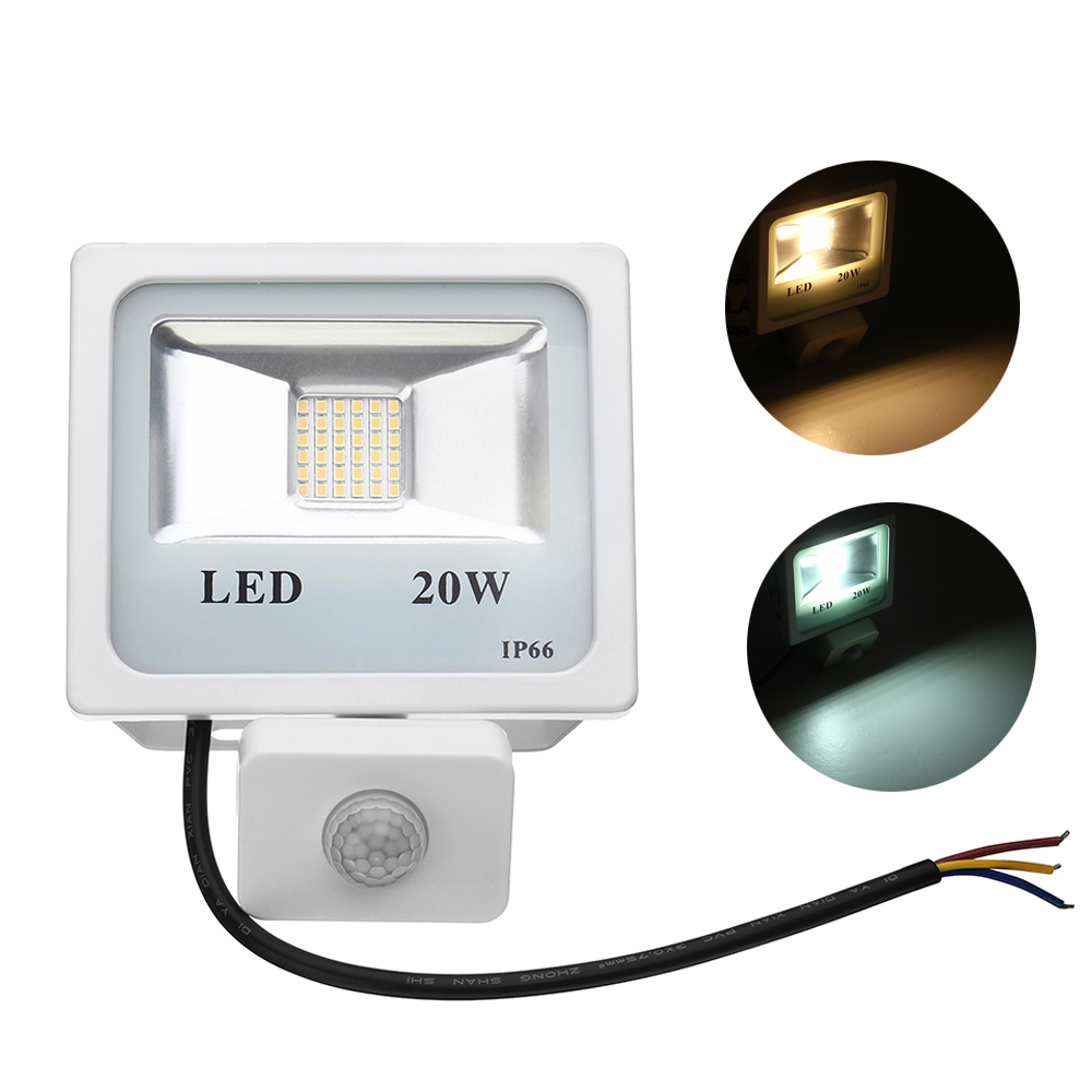 

20W 36 LED PIR Motion Sensor Outdoor Flood Light Waterproof IP66 Garden Street Spotlight AC220V