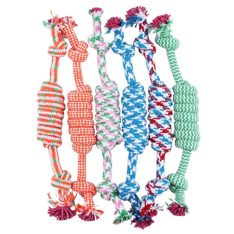 

Yani DCT-8 Dogs Favorite Chew Knot Toy Braided Pet Bone Cotton Rope Durable Safety Cleaning Toys