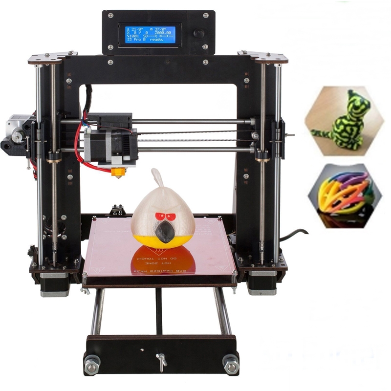 

DIY Prusa I3 3D-принтер 200 * 200 * 180 мм Размер печати Поддержка Офлайн-печать 1,75 мм 0,4 мм сопло