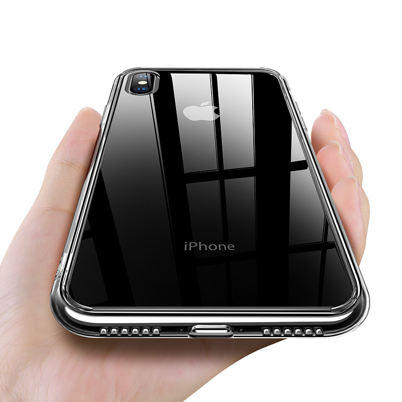

Bakeey Защитный Чехол для iPhone XS Макс. 9D Прозрачное закаленное стекло Soft Тройная задняя крышка ТПУ