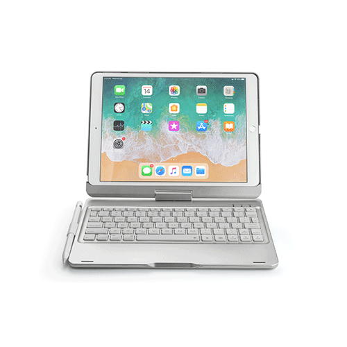 

Вращение на 360º Bluetooth для беспроводной планшет Клавиатура Защитный Чехол с держателем карандаша для iPad Pro 10,5 дюймов 2017/iPad Air 10,5 дюймов 2019