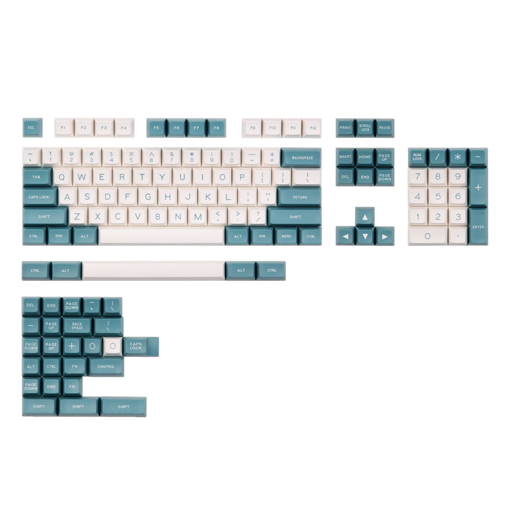 

Maxkey Green White 134 Key SA Profile ABS Keycaps Keycap Set for Anne Pro 2 Mechanical Keyboard