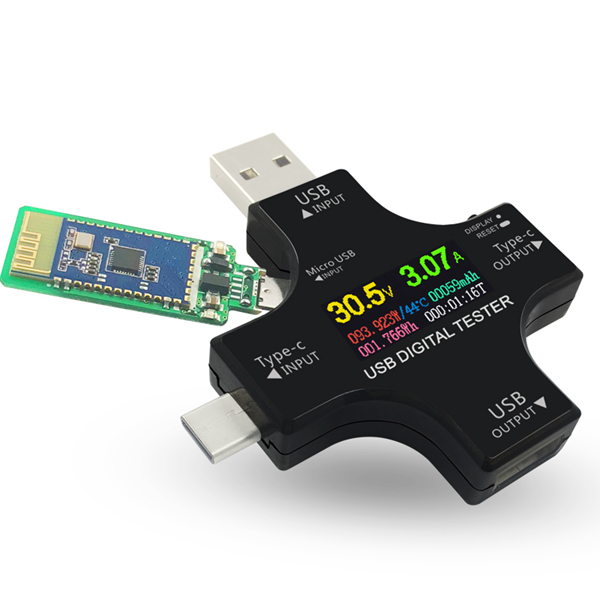 

Bakeey USB2.0 Цвет Дисплей Type C Напряжение тока Сопротивление кабеля Измерение USB-тестер OTG