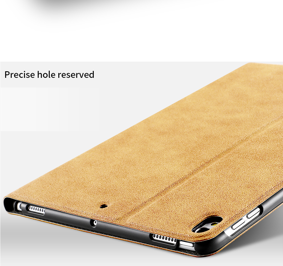 Vintage Smart Sleep Kickstand PU Leather Tablet Case For iPad Pro 10.5 Inch 2017/iPad Air 10.5 Inch 2019 19
