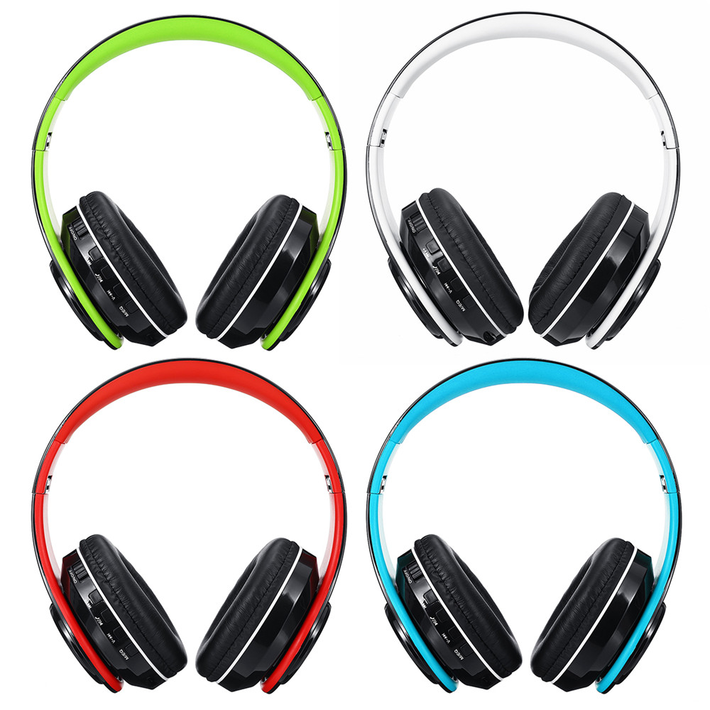 

Foldable bluetooth 5.0 Wireless Headset Earphone Support FM Stereo Radio For Tablet Cellphone