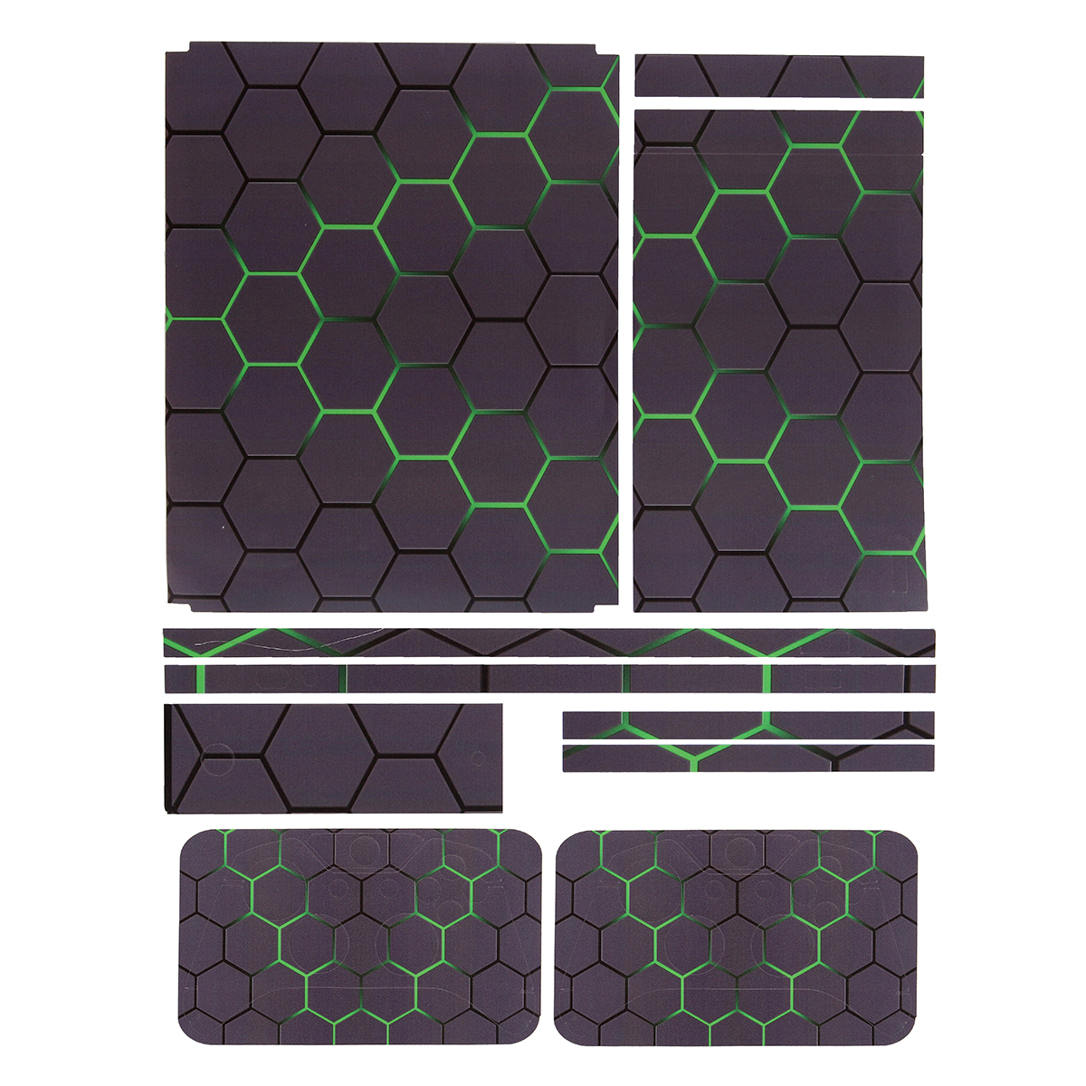 Green Grid Vinyl Decal Skin Stickers Cover for Xbox One S Game Console&2 Controllers 59