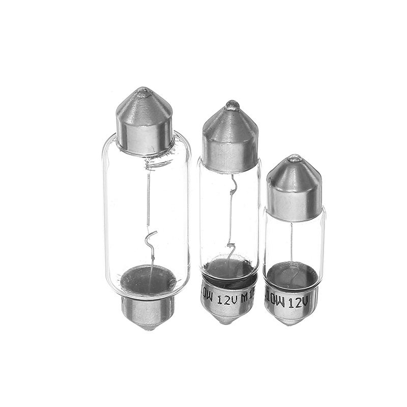 

BLICK C10W 10mm 12V 10W SV8.5 Car Dome Light Halogen Quartz Glass Standard Reading Lamp Bulb