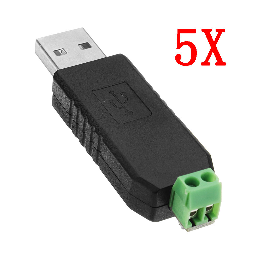 

5pcs USB To RS485 Converter Module USB To TTL / RS485 Dual Function Dual Protection Support LED Display Communication Data