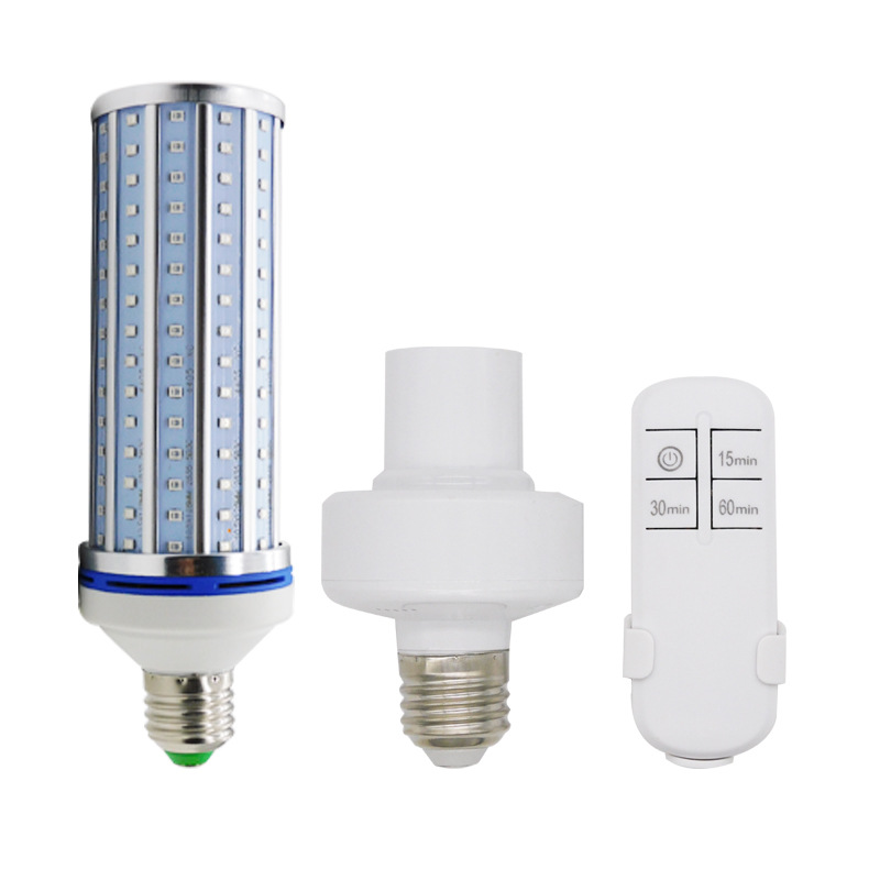Find AC85 265V 60W E27 LED UVC Corn Bulb UV Germicidal Lamp Household Ultraviolet Disinfection Light Remote Control for Sale on Gipsybee.com with cryptocurrencies