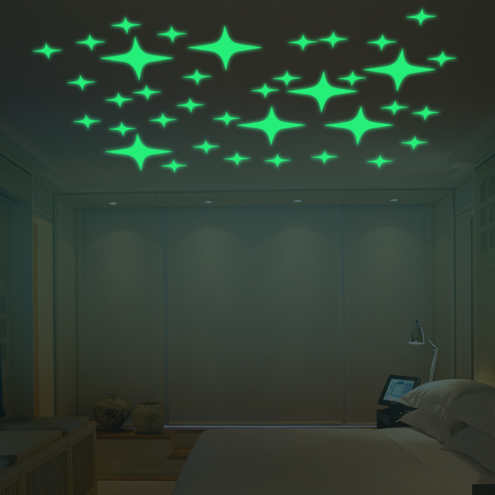 

Honana DX-168 22PCS Fluorescent Glow Blinking Stars Wall Sticker Home Bedroom Decor