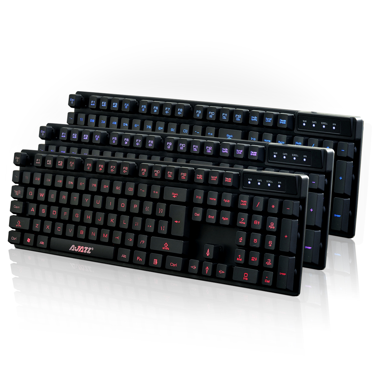 

AJazz Cyborg Soldier 104 Keys Wired 3 Colors Baklit Mechanical Handfeel Keyboard