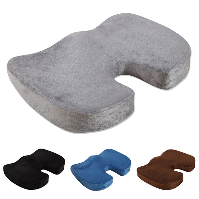 

Slow Rebound Memory Cotton Beautiful Hip Seat Office Chair Cushion Car Thickening Breathable Butt Pad U-shaped Seat Cushion
