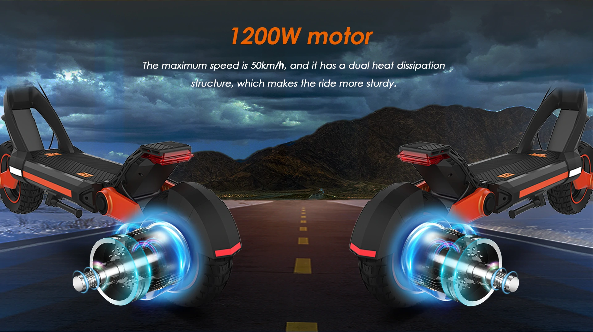 KuKirin G3 - Költséghatékony tereproller 1200 wattos motorral 3