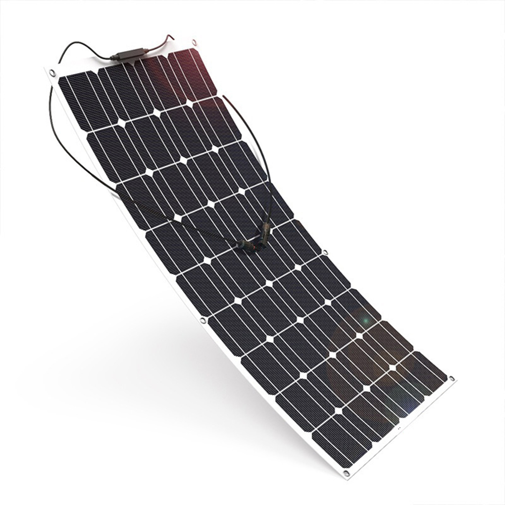 Find 100W 18V Semi Flexible ETFE Monocrystalline Solar Panel Connector for Camping Car RV Yacht Ship Boat Outdoor Power Accessory for Sale on Gipsybee.com with cryptocurrencies