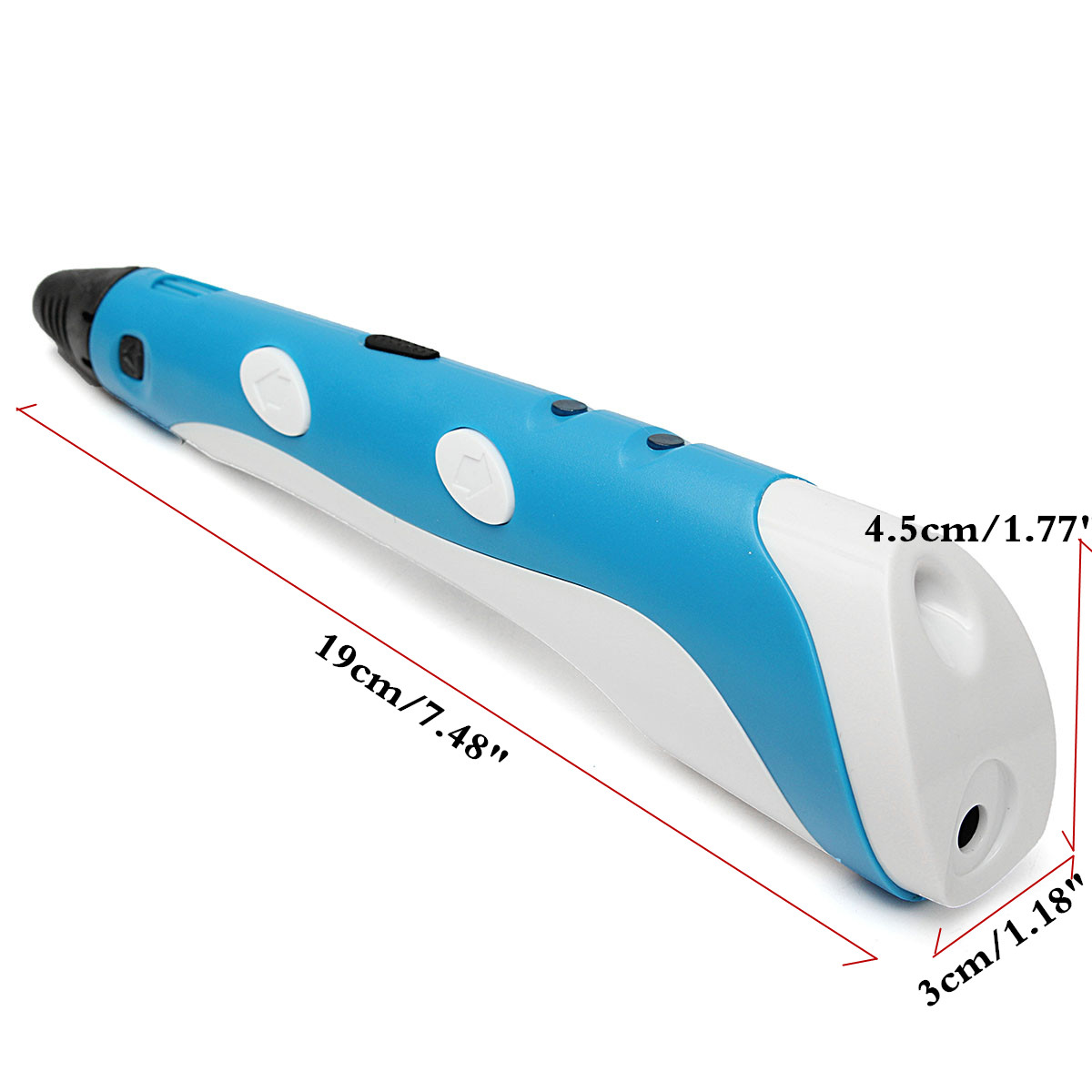 3D Printing Drawing Pen + 3x ABS Filament + EU Plug Power Adapter Kit 13