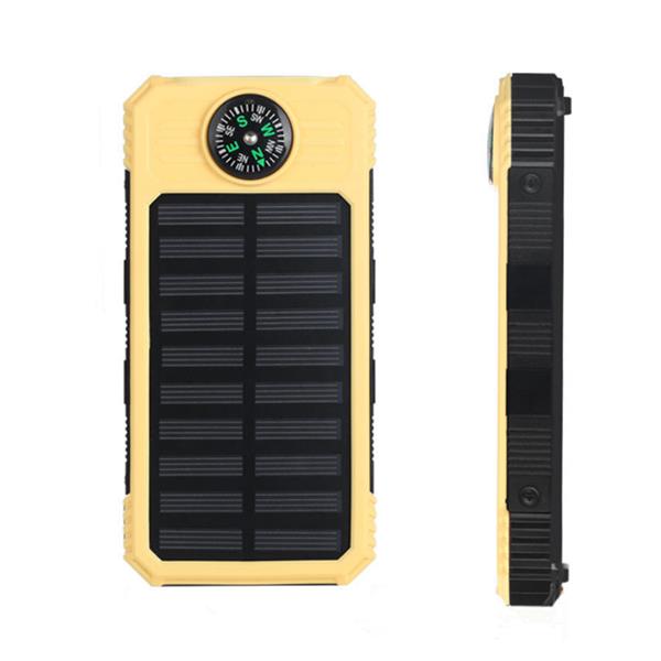 

DIY Solar with LED Indicator Compass Charging 20000mah Power Bank Battery Kit Box