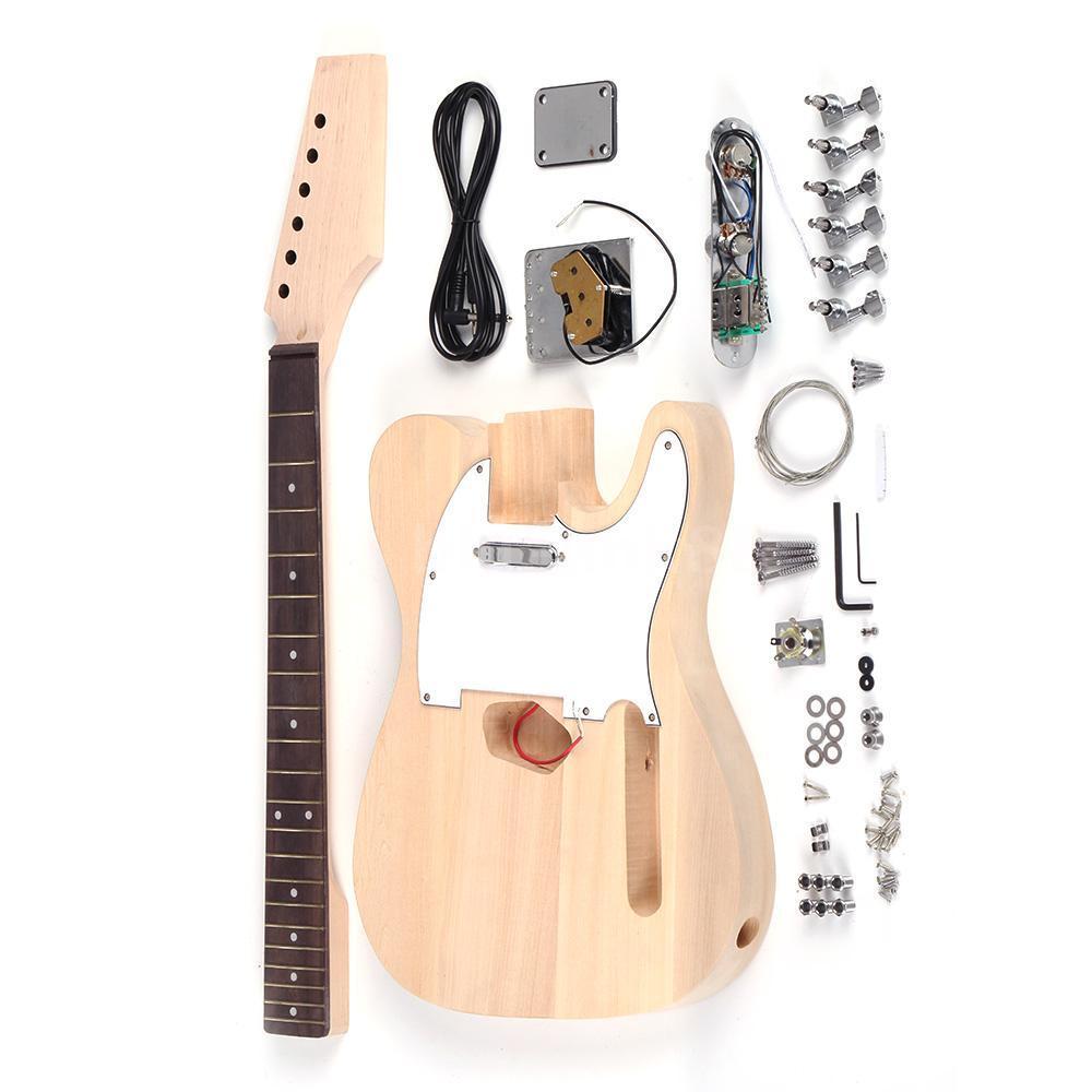 

DIY Электрические аксессуары для гитары Набор Бук для тела из дерева Шея