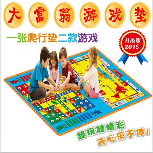 

Large Flying Chess Monopoly 120*180cm Game Chess Children's Parent-child Toy Carpet Love Apartment Single-sided