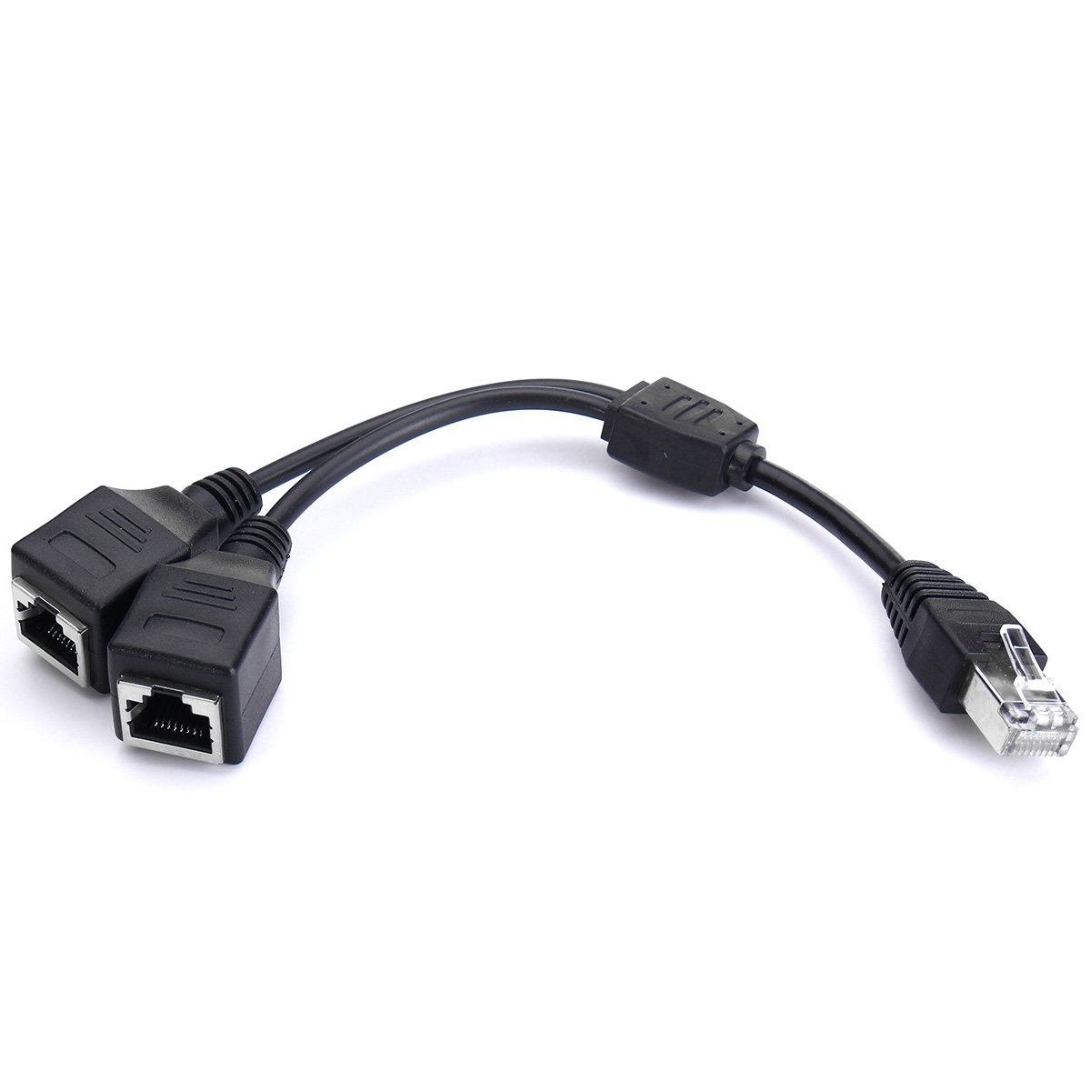 

Cat 5 Lan Ethernet RJ45 Male To Dual Female Splitter Extension Cable Adapter