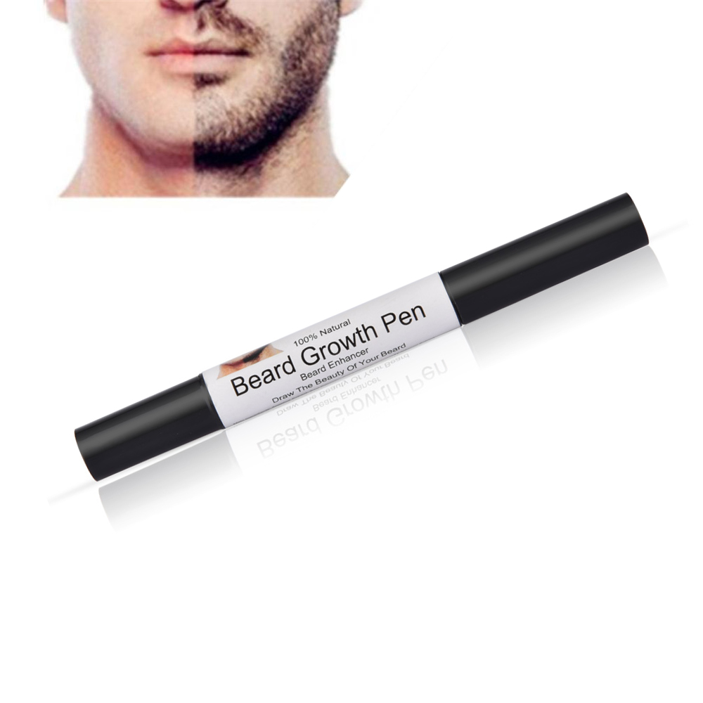 

1Pc Men Beard Growth Pen Facial Whiskers Moustache Sideburns Eyebrow Enhancer Grow Pen