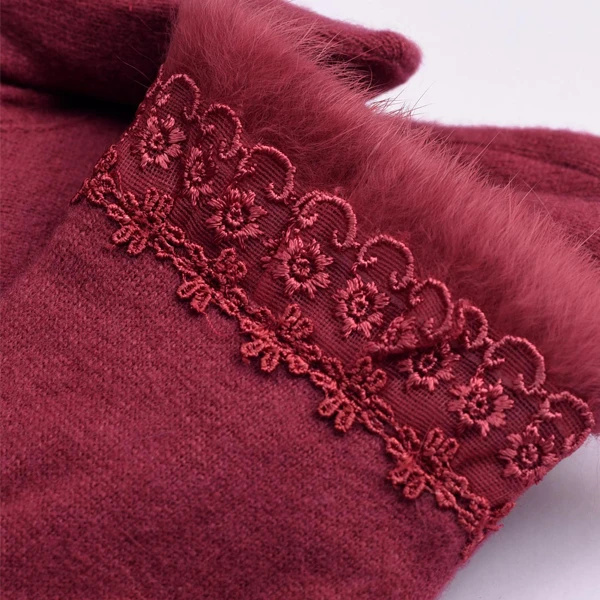 LYZA Women Warm Elegant Wool Gloves