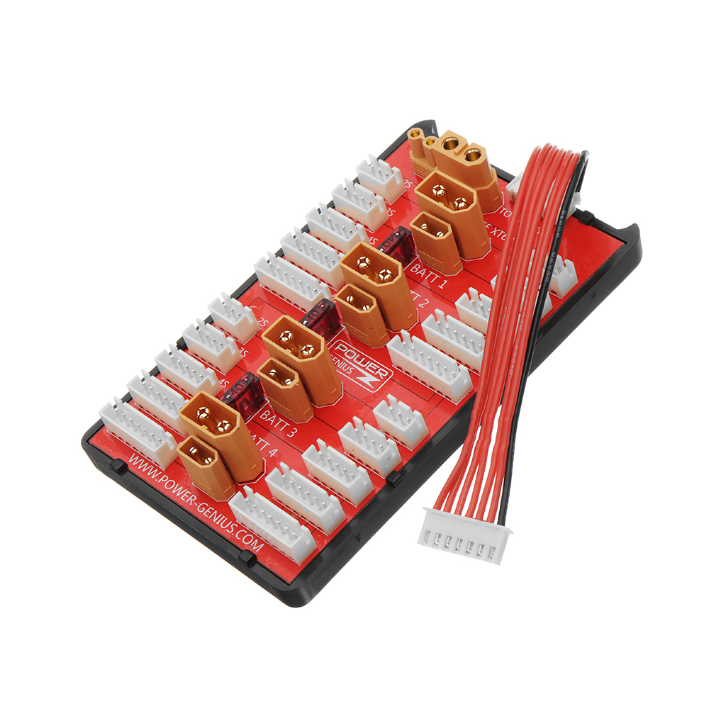 2 IN 1 PG Parallel Charging Board XT30 XT60 Plug Supports 4 Packs 2-8S Lipo Battery 2