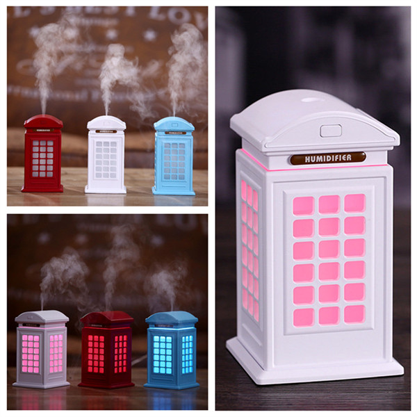 

USB LED British Style Telephone Booth Air Humidifier
