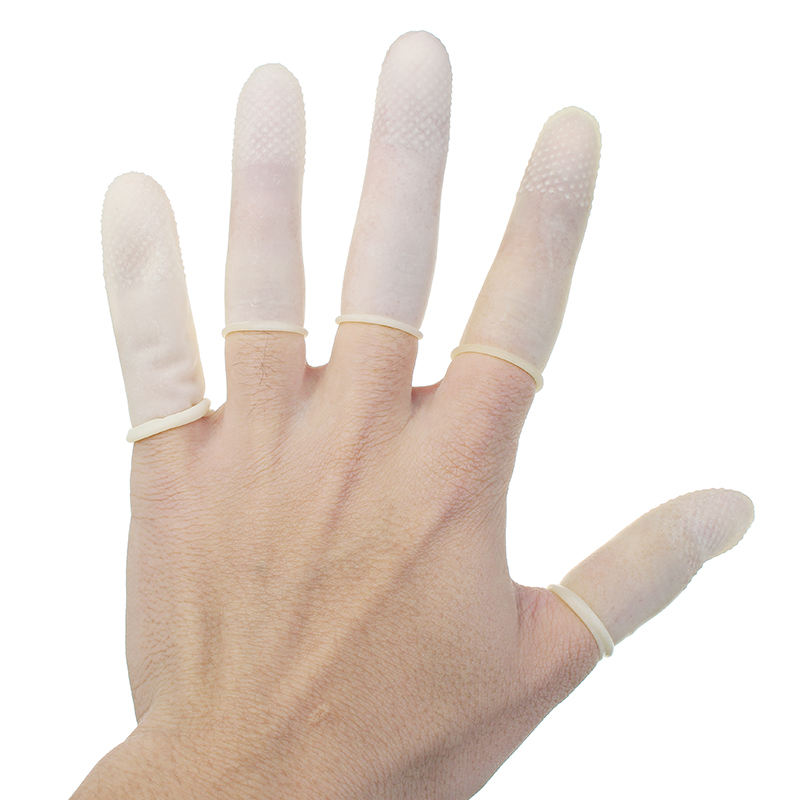 Silicone Elastic Finger Cot Protector Sleeve Cover Anti-cut Anti-slip Gloves Bea