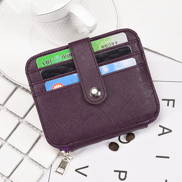 

Women RFID Blocking Wallet Genuine Leather Bifold Coin Purse