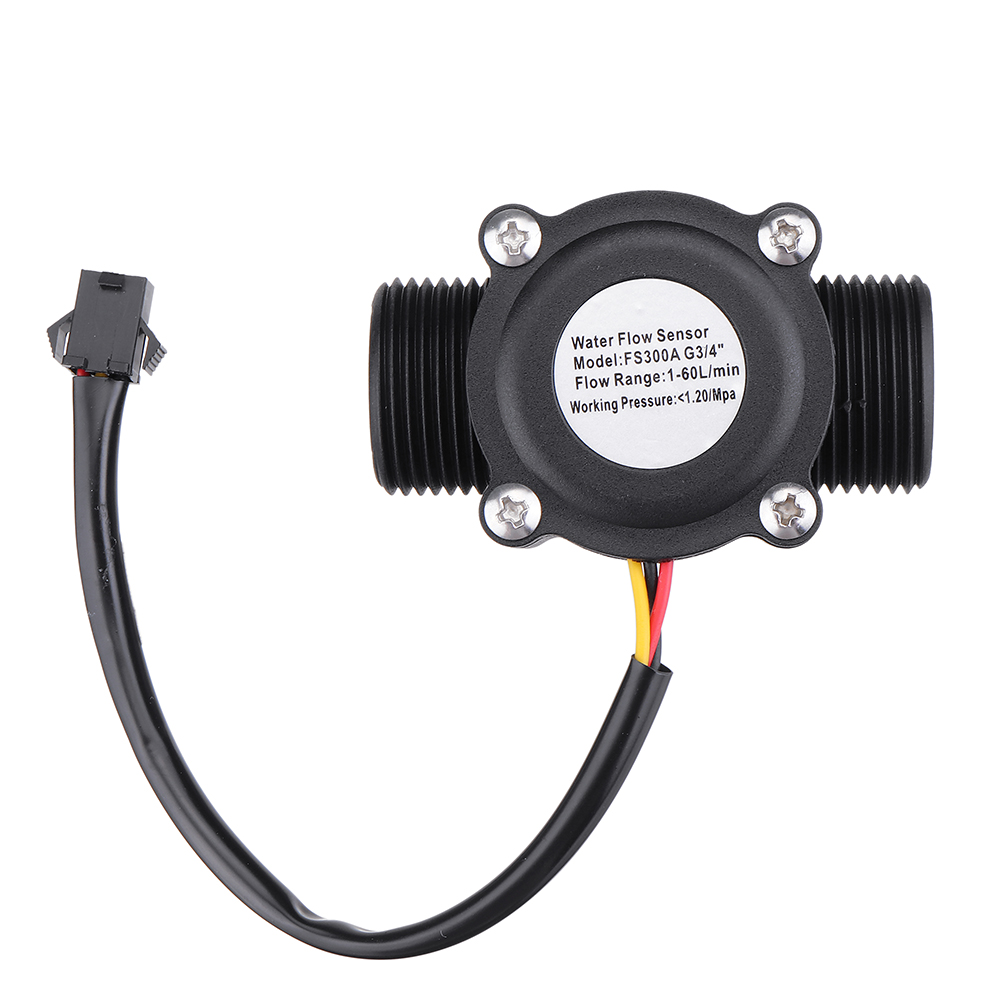 

FS300A G3/4 DN20 Hall Flow Sensor 6 Points Air Conditioning Water Flow Sensor 1-60L/MIN