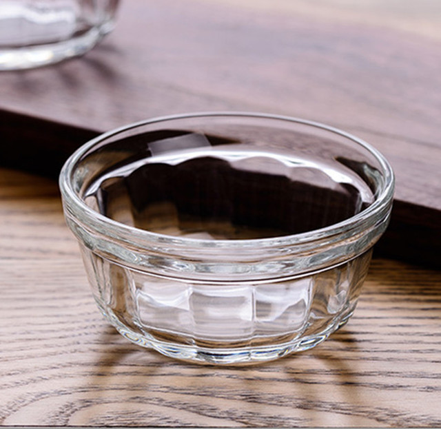 

Hundred Diamond Round Glass Bowl Transparent Fruit Salad Bowl Household Tableware Baking Raw Materials Bowl Bowl Seasoning Bowl 9cm