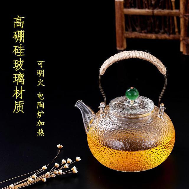 

Термостойкий стеклянный горшок в японском стиле Электрический Керамический Плита Заварочный Чай Медь Горшок Фильтр-чайник Чайник Кунг-фу