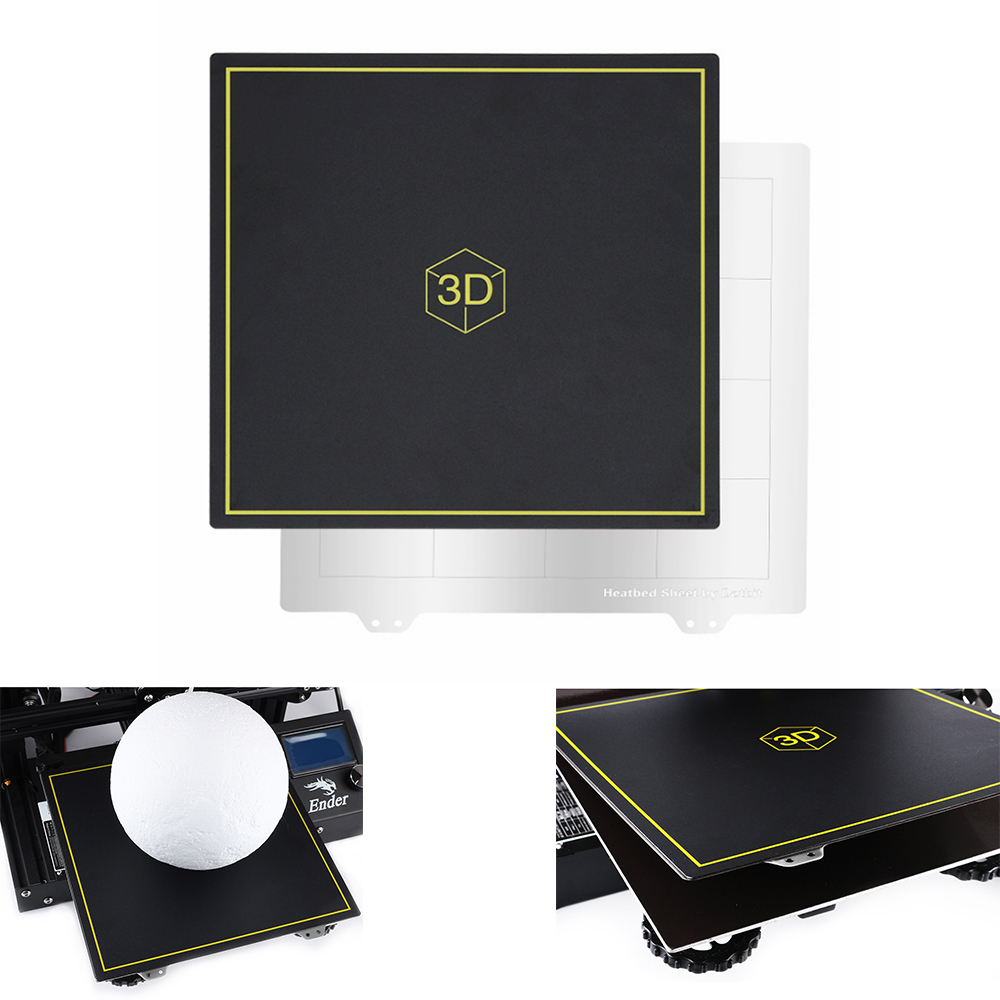 

235*235mm Flexible Magnetic Platform Sticker+Spring Steel Heated Bed Plate For CR-10/Tornado 3D Printer