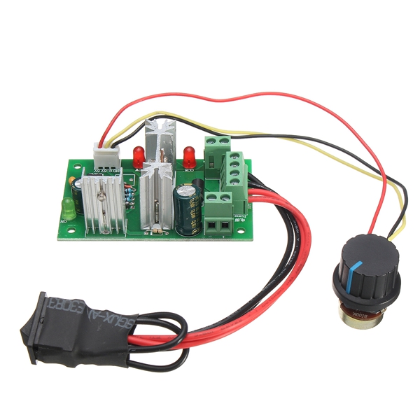 

3pcs DC 6-30V 200W PWM Motor Speed Controller Regulator Reversible Control Forward/Reverse Switch Reverse Polarity Protection High Current Protection High Efficiency High Torque Low Heat Generating