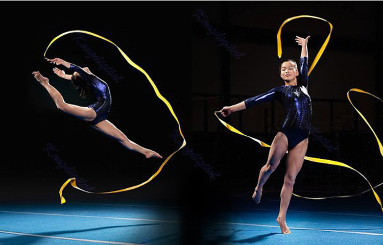 4M Gymnastic Art Streamer Ballet Dance Ribbon with Twirling Rod