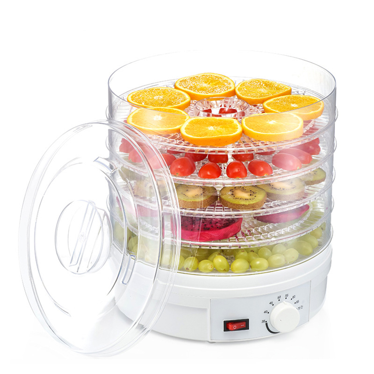 

5 Trays Electric Food Dehydrator Fruit Vegetable Preserver Beef Jerky Dryer Maker Machine