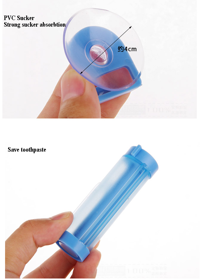 Rolling Squeezer Toothpaste Dispenser Tube Partner Holder Sucker