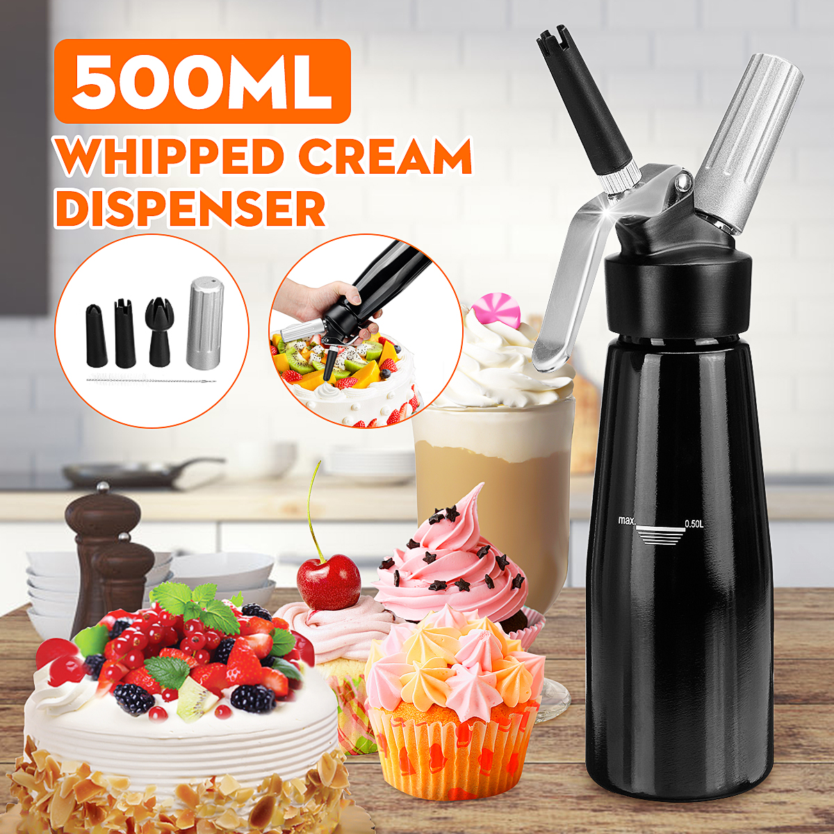 Whipped Cream Dispenser | best whipped cream dispenser | 1 quart whipped cream dispenser