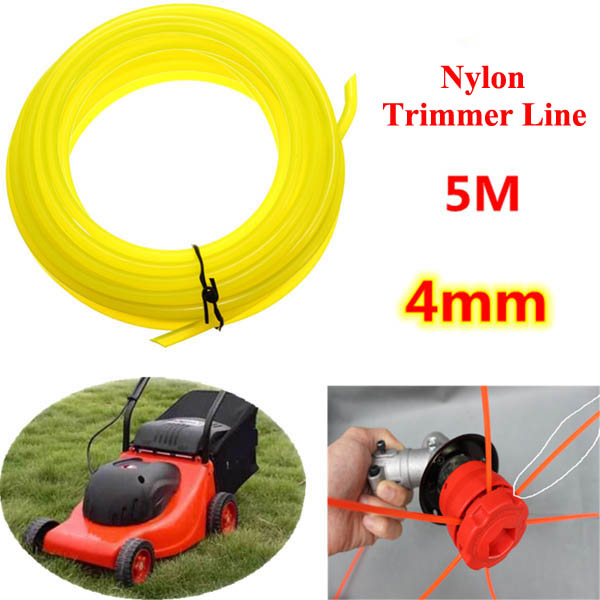 

5m Universal Brush Cutter Round Nylon Trimmer Line Garden Lawnmower Fitting