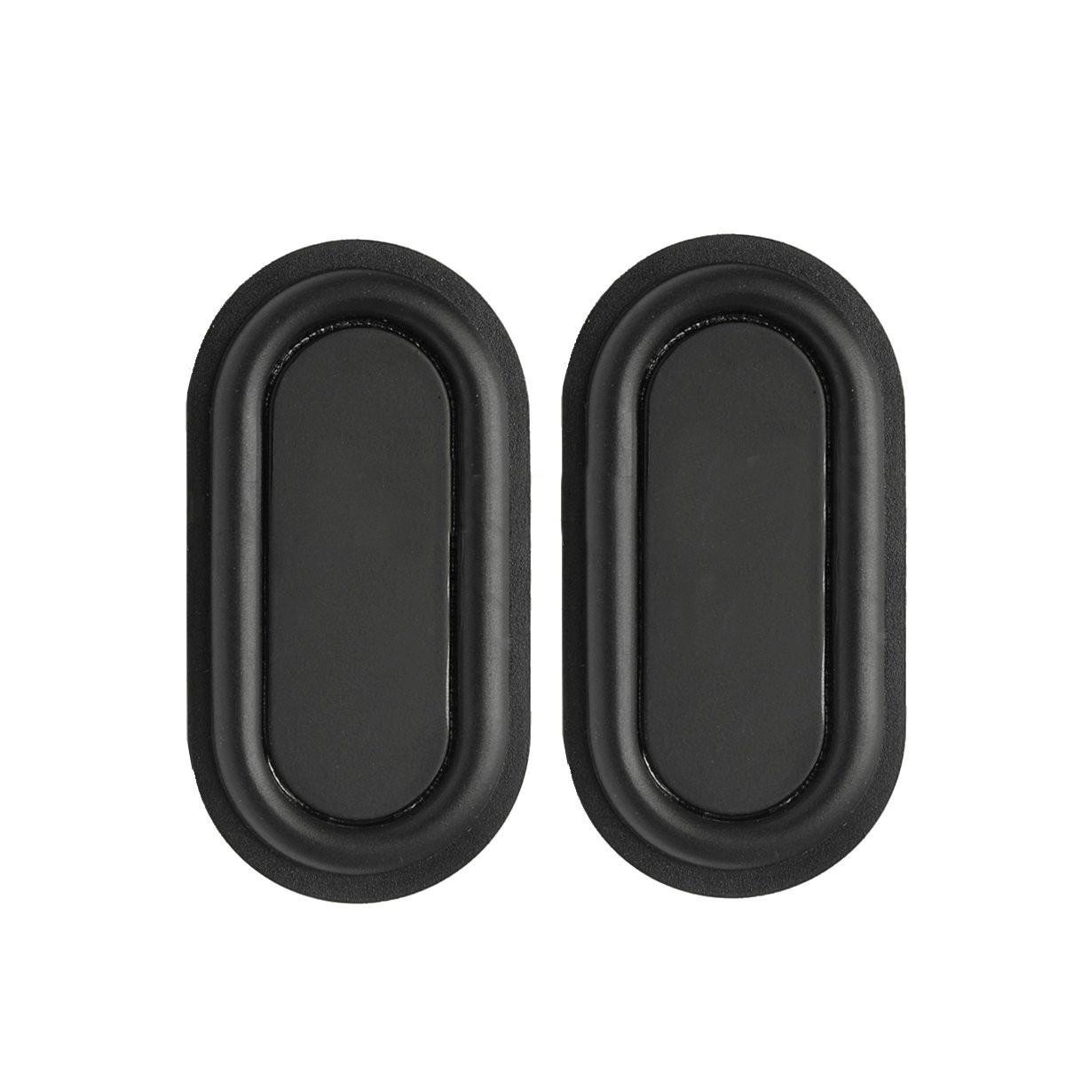 

1 Pair Bass Speaker Plate Passive Radiator Auxiliary Bass Rubber Vibration Plate 78x41mm