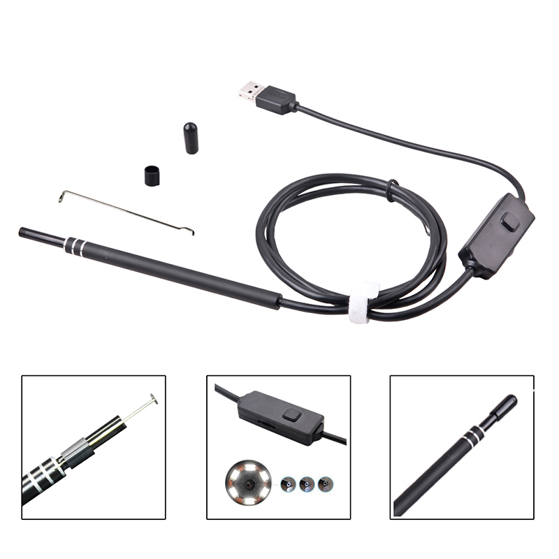 

2 in 1 Multifunctional USB HD Visual Borescope Inspection Camera with Ear Cleaning Tool