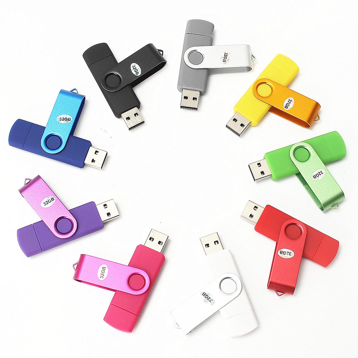 

Mini Candy 8GB Dual Use Flash Memory USB 2.0 OTG Adapter Micro USB U Disk for Cell Phone PC