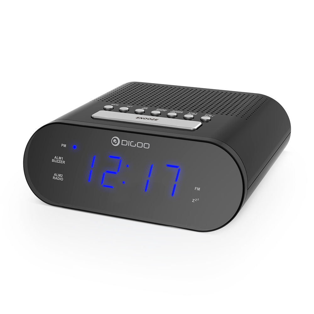 

[2019 Third Digoo Carnival] DIGOO DG-FR200 Smart LED Digital Display Alarm Clock with FM Radio Adjustable Volume Dual Daily Alarms